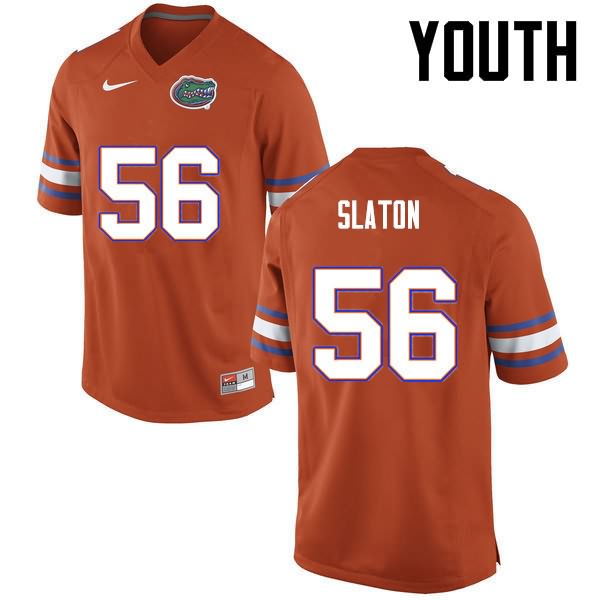 Youth NCAA Florida Gators Tedarrell Slaton #56 Stitched Authentic Nike Orange College Football Jersey DMN5465LY